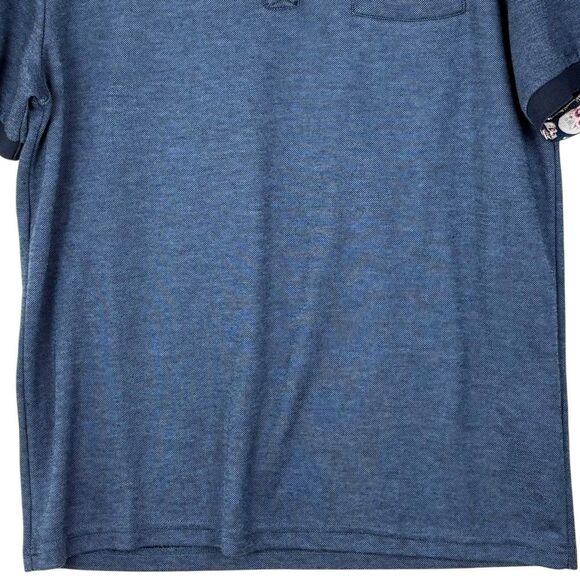 Guide London Smart Polo Blue Shirt Sz XL Hidden Skull Print - Picture 5 of 15